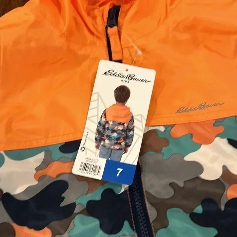 Eddie Bauer Kids boys Spring Jacket lightweight super cute new with tags size 7
